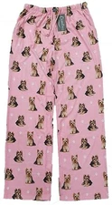 Yorkie Unisex Lightweight Cotton Blend Pajama Bottoms- Large