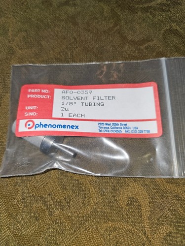 Phenomenex AFO-0359 Solvent Filter 1/8" tubing 2u - Picture 3 of 3