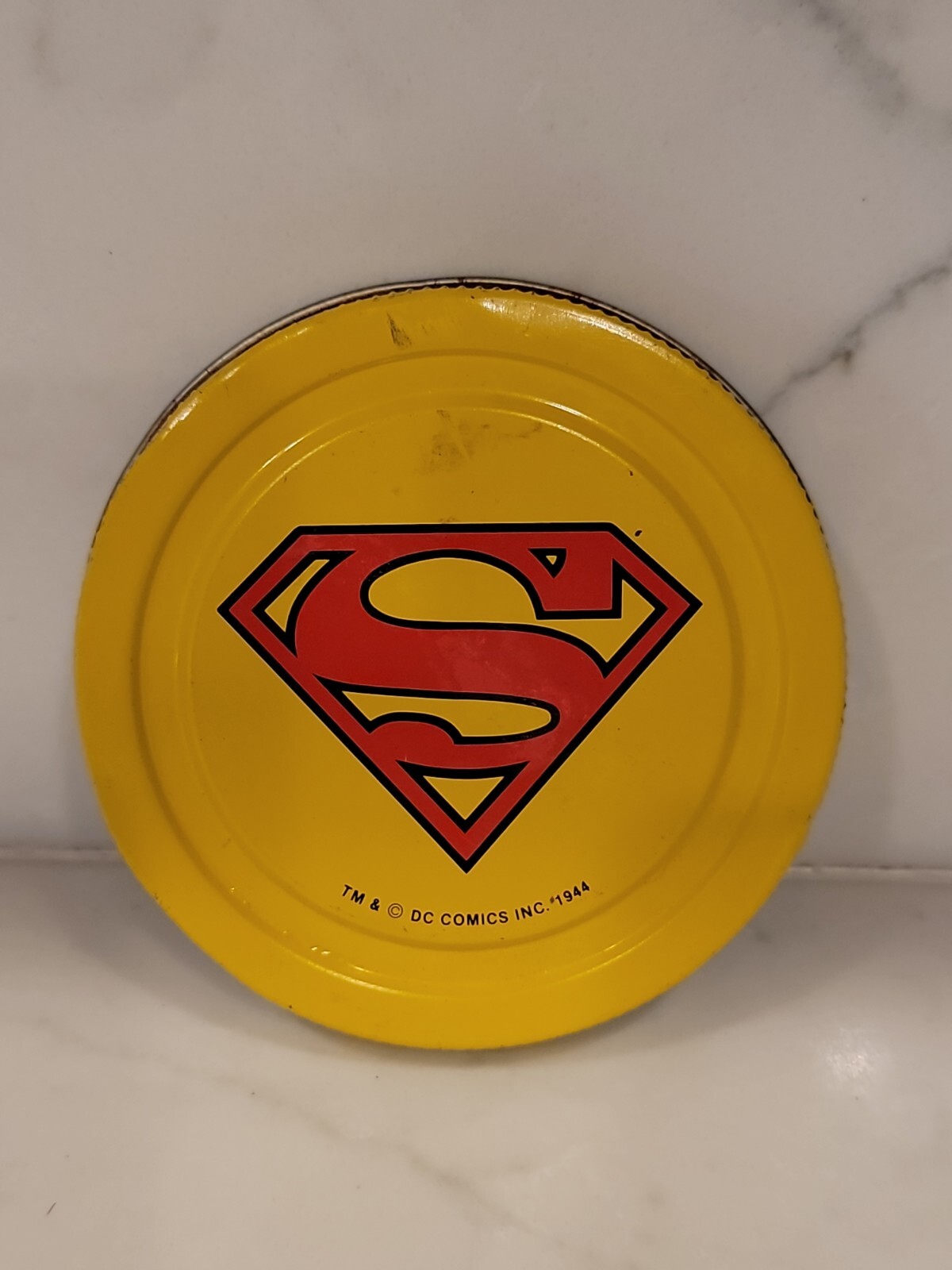 Vintage 1944 Superman Peanut Butter Jar LID Peanut Glass eBay