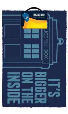 DOCTOR WHO TARDIS GRÖSSER AUF INNENMATTE OFFIZIELLE FUSSMATTE 60 X 40 CM KOKOS PVC RÜCKSEITE