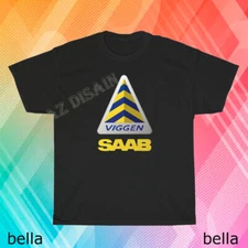 New SAAB Viggen Badge Logo T-Shirt Funny Size S to 5XL