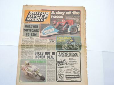 April 1979 Motor Cycle Weekly Newspaper Honda Kawasaki Yamaha
