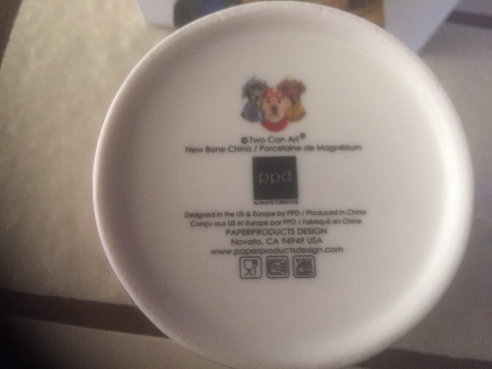 PPD Two Can Art Three Dogs w/ Snorkels Mug Labradors Bone China