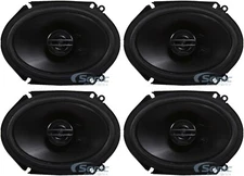 4) Pioneer TS-G6820S 500W Max 6x8" G-Series 2-Way Coaxial Car Audio Speakers