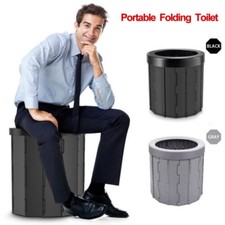 Portable Toilet Multi-functional Folding Toilet for 6 Gallon Outdoor Hiking Tent