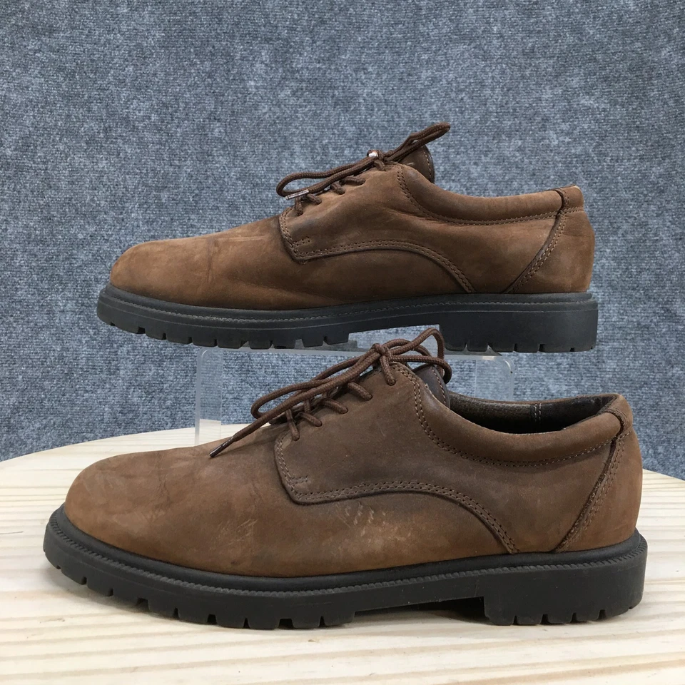 Sapatos sociais masculinos Cambridge Classics 10 M Noah Oxford marrom couro sintético com cadarço - Imagem 2 de 4