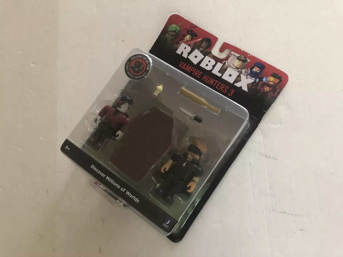 Roblox Vampire Hunters 3 Action Figures And Virtual Code Rare New Sealed