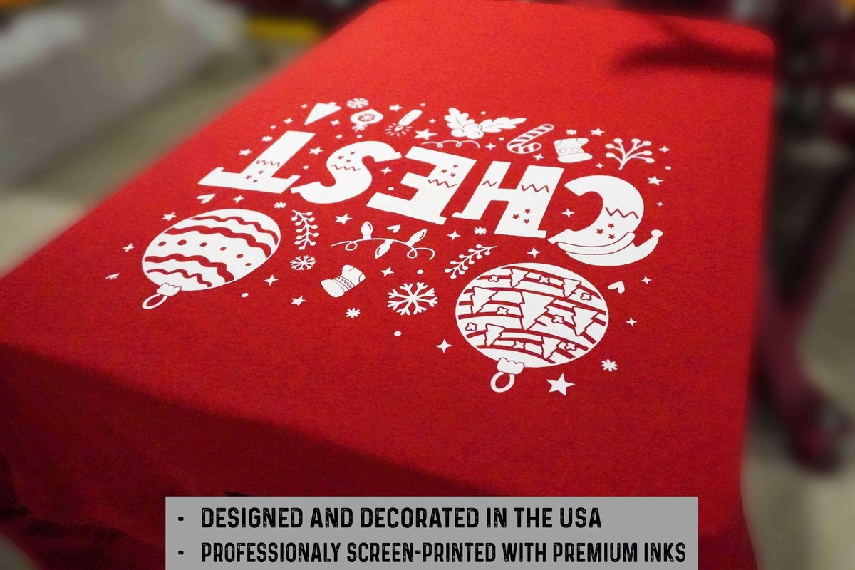 Funny Christmas Matching Shirts - 'Chestnuts' Graphic Tee For Men & Women (Red, Large) - View #5