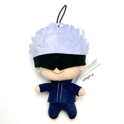 FuRyu Jujutsu Kaisen Mascot Toy Plush Charm Keychain Doll Satoru
