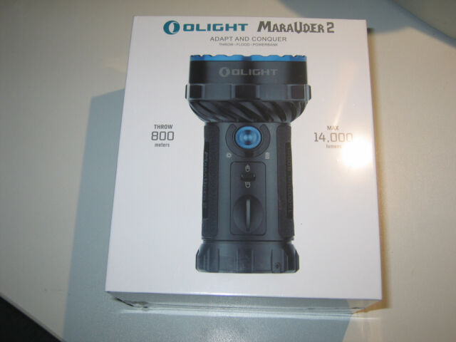 Olight Marauder 2 Taschenlampe LED 14000 Lumen 800 Metern Leuchtweite Akku NEU