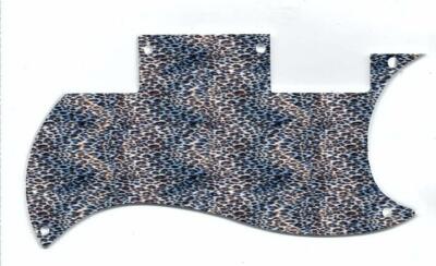 Pickguard Graphical Custom  to fit Epiphone SG Special VE Leopard Print BL/WH