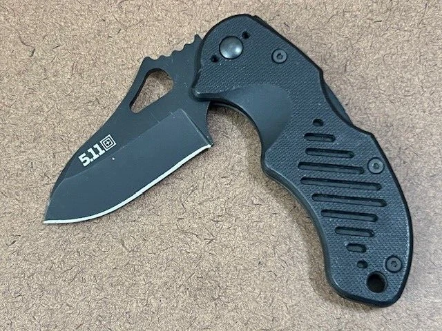 5.11 Tactical LDE Black Folding Knife TECH Mike Vellekamp Design-Great condition - Image 3 of 4