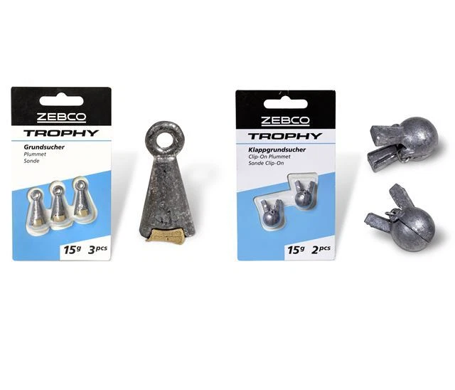 Zebco TROPHY GRUNDSUCHER KLAPPGRUNDSUCHER Lotblei Angelgeräte Blei