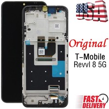 OEM LCD Display Touch Screen Digitizer Frame For T-Mobile Revvl 8 5G TMRV085G