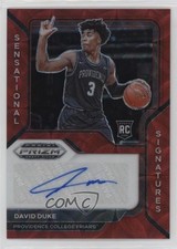 2021 Panini Prizm Draft Picks Choice Red 38/88 David Duke Jr #SS-DDU Auto 1my2