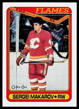 1990-91 O-Pee-Chee Sergei Makarov #60 RC Rookie Calgary Flames