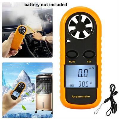 No Battery Introduction Anemometer Test Airflow Digital Display Testing
