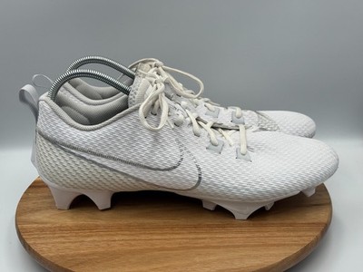 NIKE Vapor Edge Speed 360  2 Mens Size 14 White Silver Football Cleats DA545-100