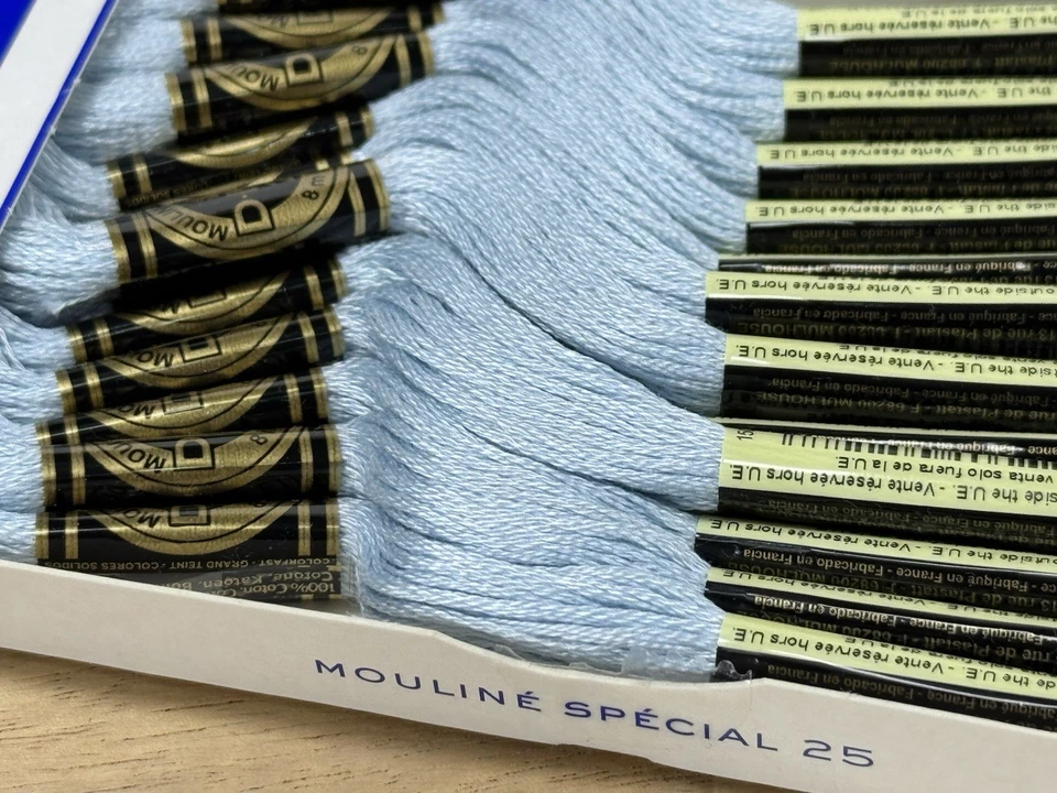 ✅ 3 Boxes ✅NEW ✅DMC 25 EMBROIDERY FLOSS ✅MOULINE ✅FRANCE ✅100% COTTON ✅#775 - Image 3 of 4