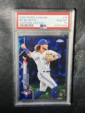 BO BICHETTE 2020 Topps Chrome Sapphire Edition PSA 10 Gem Mint RC #78