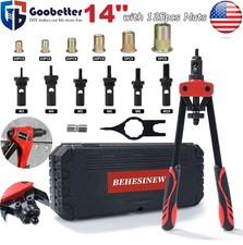 Rivnut Tool Kit 14 Rivet Nut Tool With 125pcs Nuts Heavy Duty Rivet Gun Kit Rivnut Tool Kit 14 Rivet Nut Tool With 125pcs Nuts Heavy Duty Rivet Gun Kit