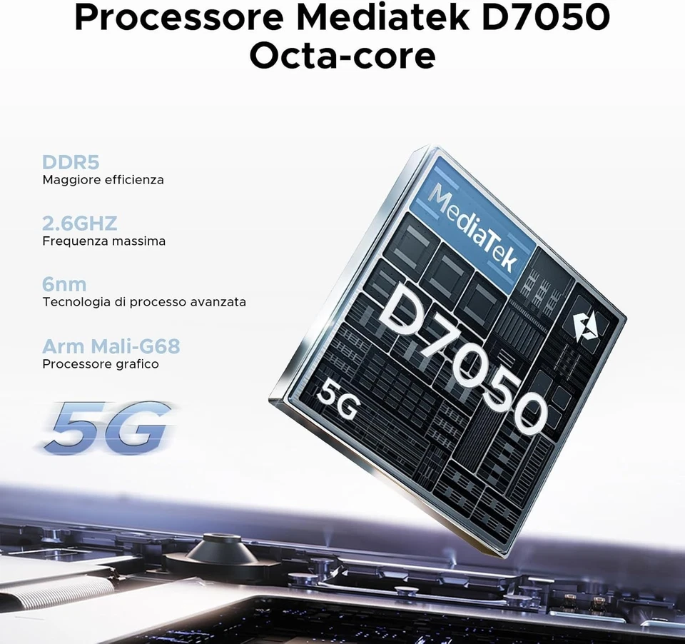 DOOGEE VPAD 5G LTE Tablet PC 12" 2,4K, Android 15 32GB+256GB 8800mAh WIFI - Immagine 2 di 4