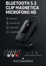 AURICOLARE CUFFIE BLUETOOTH WIRELESS RETRATTILE CLIP VIBRAZIONE iOS ANDROID F920