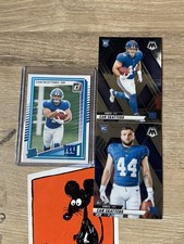 2025  Donruss Rated Rookie & Mosaic NFL Cam Skattebo Rookie Giants 3 Card Lot