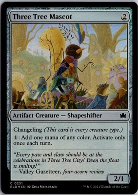 Three Tree Mascot 251 Common Bloomburrow Magic: The Gathering Foil Near Mint