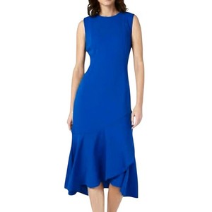 green emerald velvet dress Calvin Klein Scuba Crepe Midi A-Line Dress with Puckered 3/4 Sleeves Black  6 at Amazon Women's Clothing store main image 0