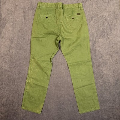 Indian Terrain Chino Pants Mens 36X34 Green Brooklyn Fit Mid Rise Casual Classic