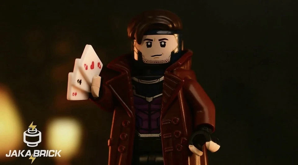 LEGO Jaka Brick Custom Accented Dealer Gambit Minifigure NEW - Image 4 of 4