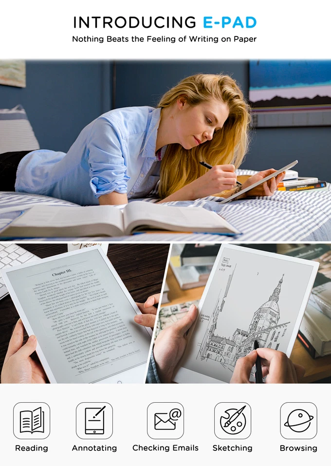 E-Pad Paper Tablet - The E-Ink Android Tablet, Epaper, (Indiegogo Produkt) - Bild 4 von 4