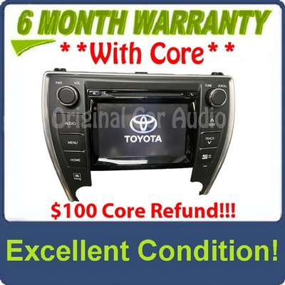 2015 - 2017 Toyota Camry OEM JBL Green Edge Premium Sound Touch Screen GPS
