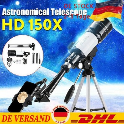 70mm Telescope Aperture 300mm Mount Astronomical Refracting Telescope DHL 2021