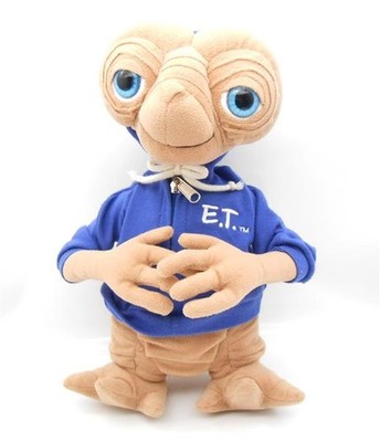 E.T. Plüschfigur Original Vintage 80er Alien Universal Studios 35cm groß /R24F6