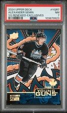 2024 UD YOUNG GUNS RENEWED EXCLUSIVES #YGR7 ALEXANDER SEMIN 68/100 PSA 7