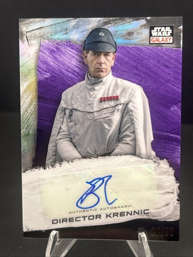 Ben Mendelsohn [Purple Refractor] #GA-BM Star Wars 2022 Topps Galaxy Chrome Autograph card