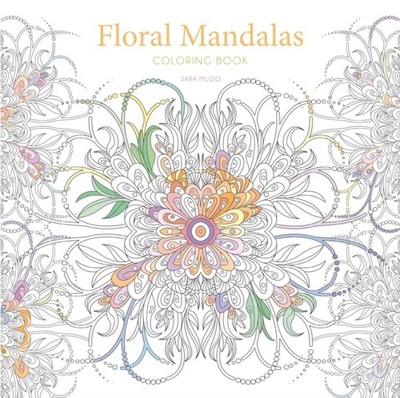 FLORAL MANDALAS COLORING BOOK by Sara Muzio Paperback Self Help Business