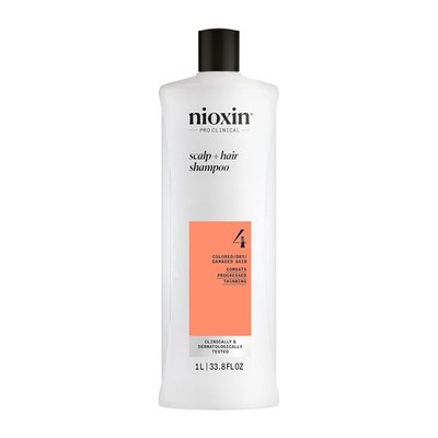 Nioxin System 4 Scalp + Hair Thickening Shampoo for Colored, Dry, & Damaged Ha