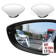 2 PCS Car Blind Spot Mirror, Fan-Shaped 360 Degree Rotating Blindspot Fan Shape