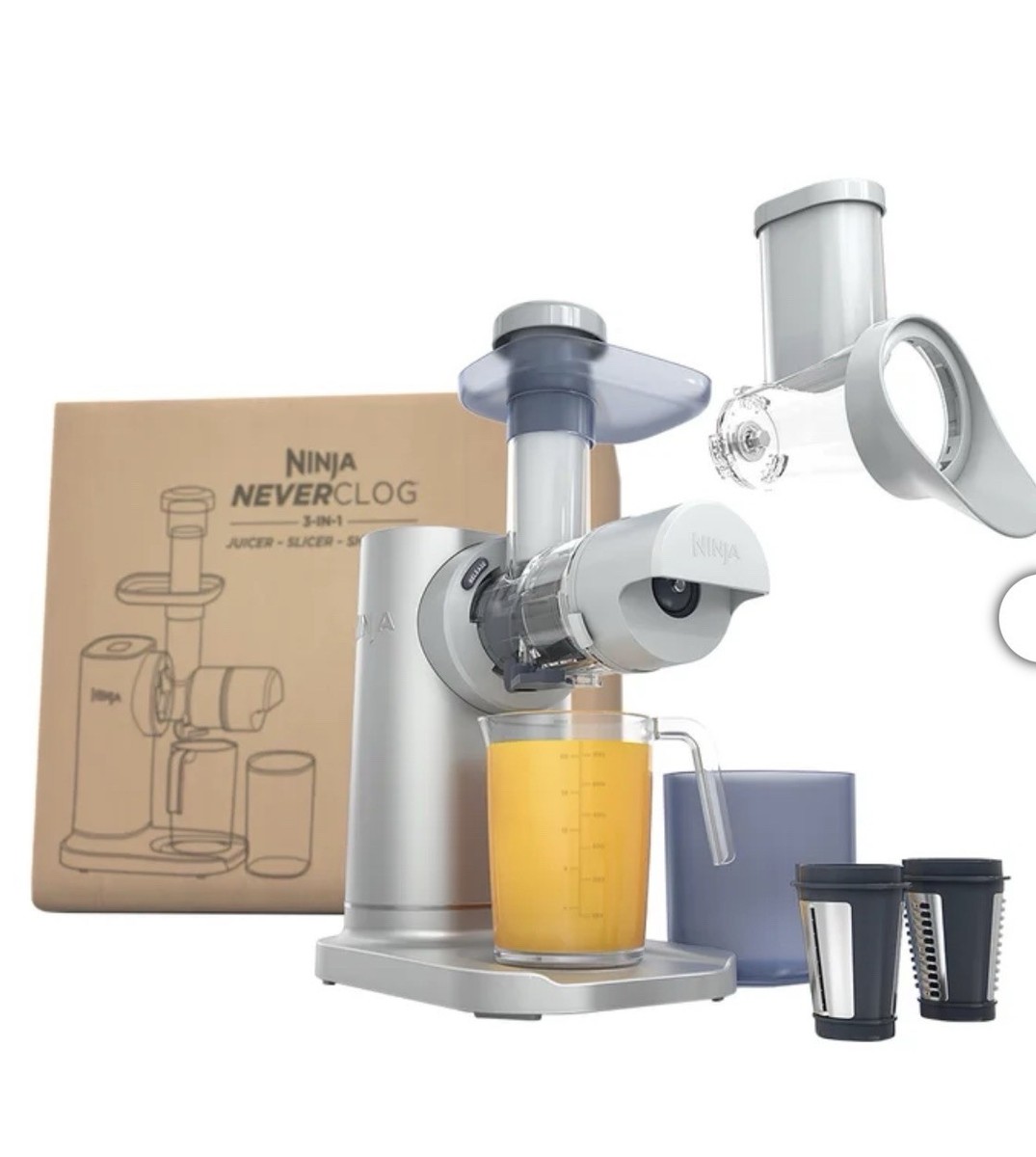 2026 Ninja NeverClog 3-in-1 Juicer, Slicer, and Shredder | eBay