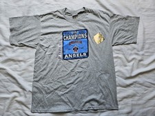 Vintage Anaheim Angels 2002 World Series Champions T-Shirt XL Lee Sport MLB