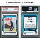 2024 Panini Donruss Rated Rookie New England Patriots Drake Maye Rookie Rc Psa 8