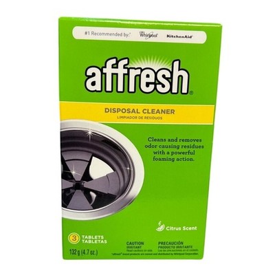 Affresh Garbage Disposal Cleaner Tablets Citrus Scent 3 Pack New