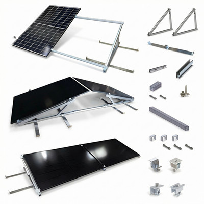 Solarpanel Balkonkraftwerk Halterung Aufständerung Dach Solarhalterung Flachdach