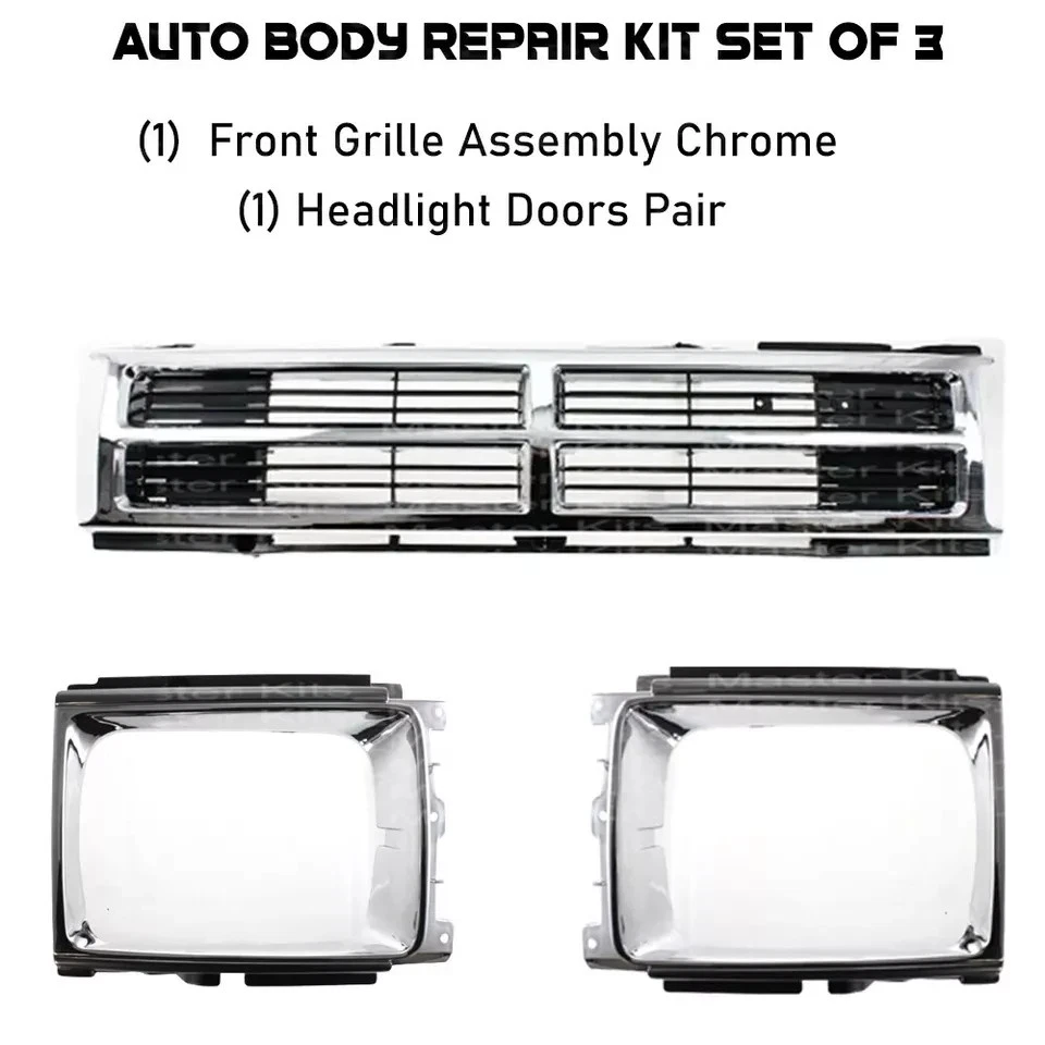 Rejilla delantera y puerta de luz principal para camioneta Toyota 1987-1988 1987-1989 4Runner Foto 2 de 4
