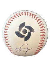 Mike Trout Autographed 2023 World Baseball Classic WBC Baseball JSA LOA Angels