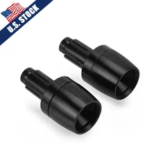 Black 22mm 7/8" Handle Bar Ends Grip Plug Cap Slider Motorcycle Handlebar Ends