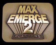 LJ02144 NOS VINTAGE 1987 JOHN DEERE MAX EMERGE 2 PLANTERS BRASS BUCKLE